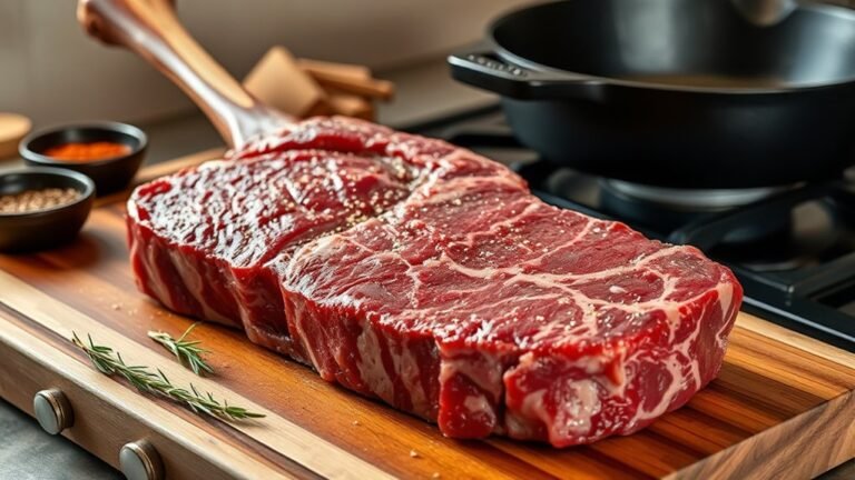oven cooked tomahawk steak preparation