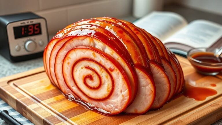 oven cooking spiral ham