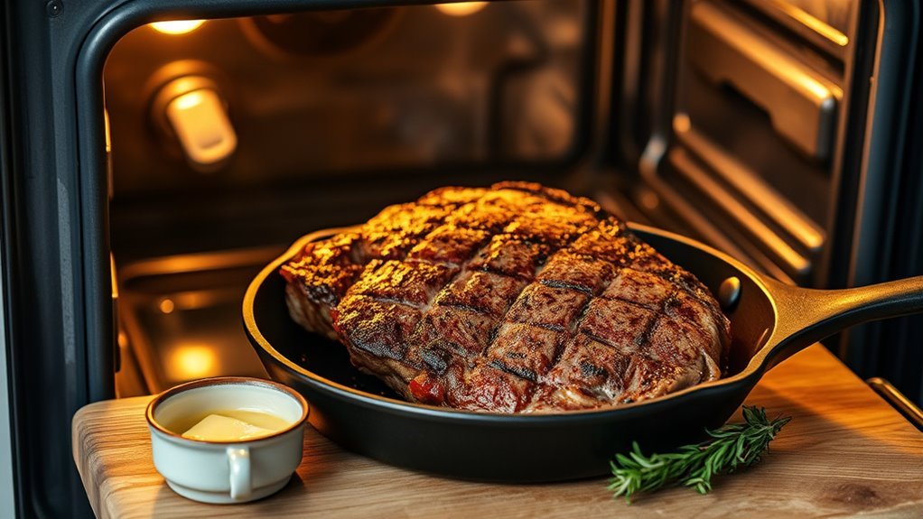 oven finish steak preparation