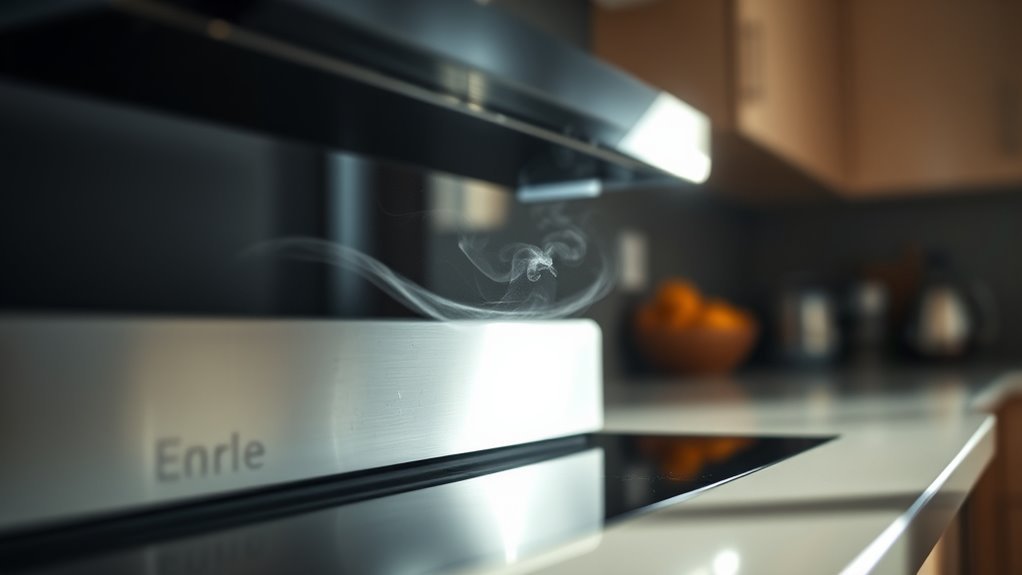 oven gas smell when idle