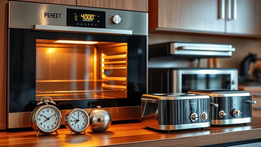 oven preheat time variations