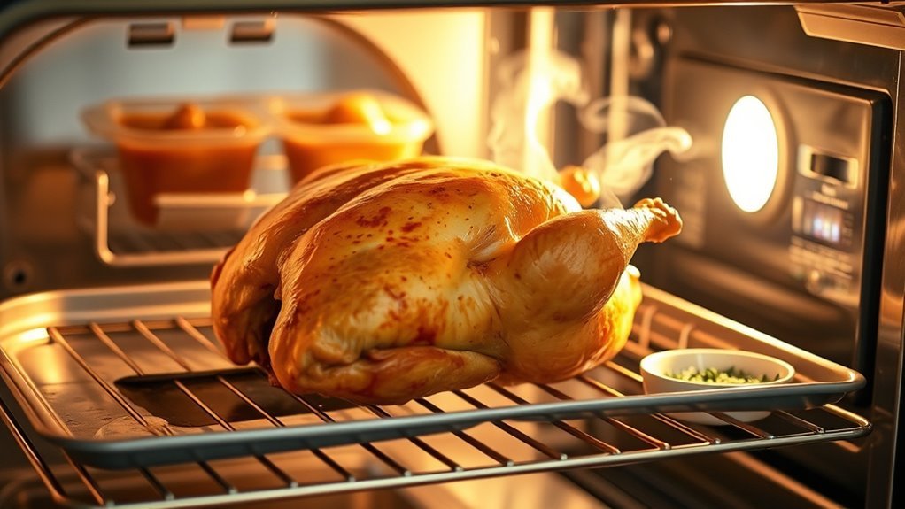 oven reheat rotisserie chicken