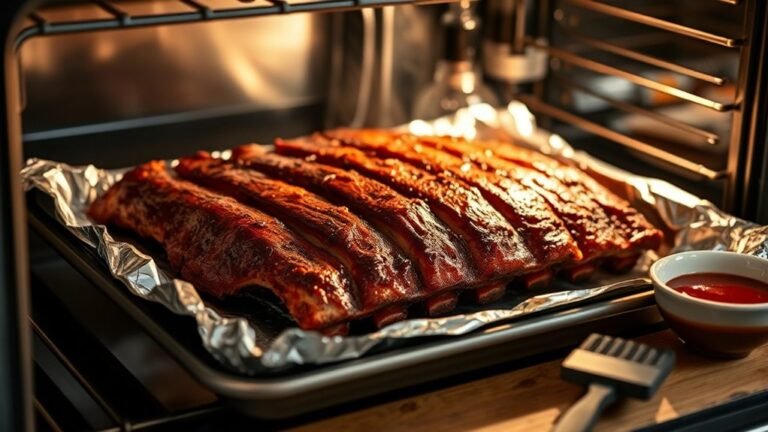 oven reheating ribs step