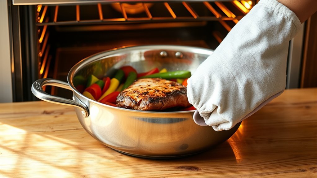 oven safe stainless steel pan