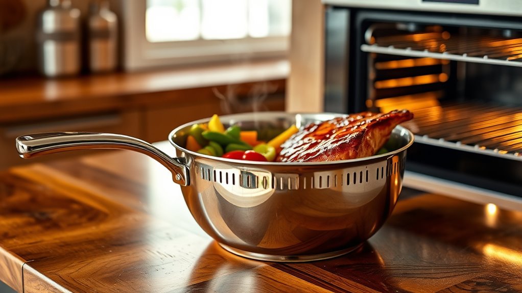 oven safe stainless steel pan