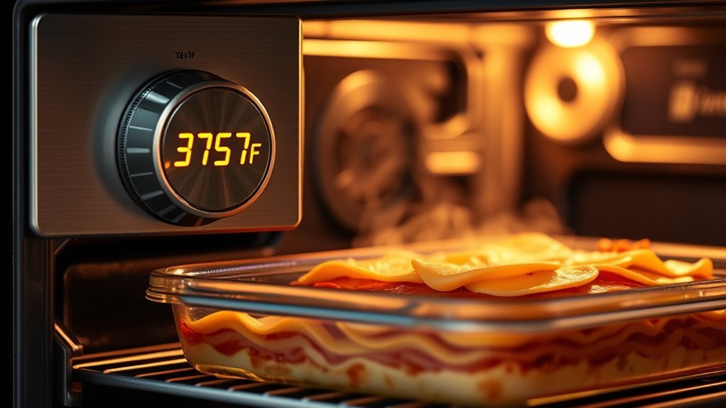 preheat cover bake check