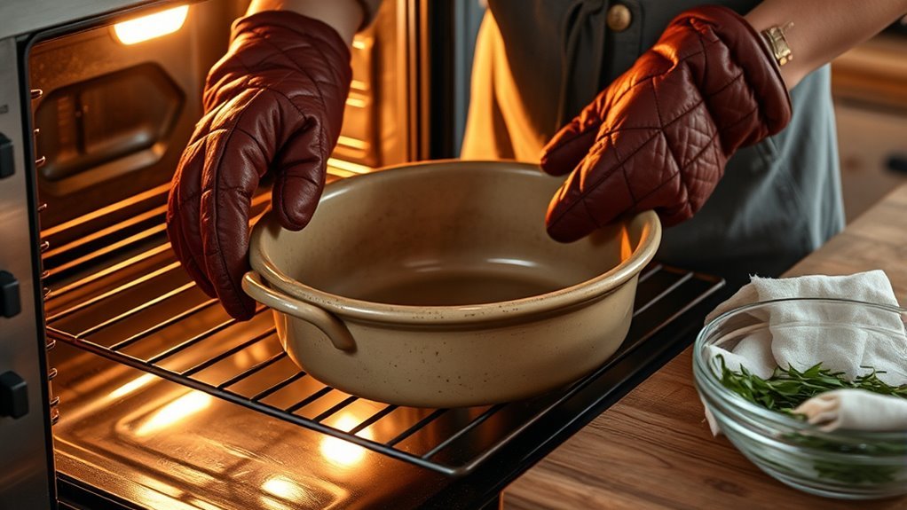preheat handle cool gradually