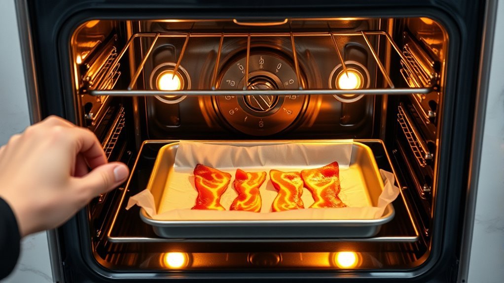 preheat line rack arrange