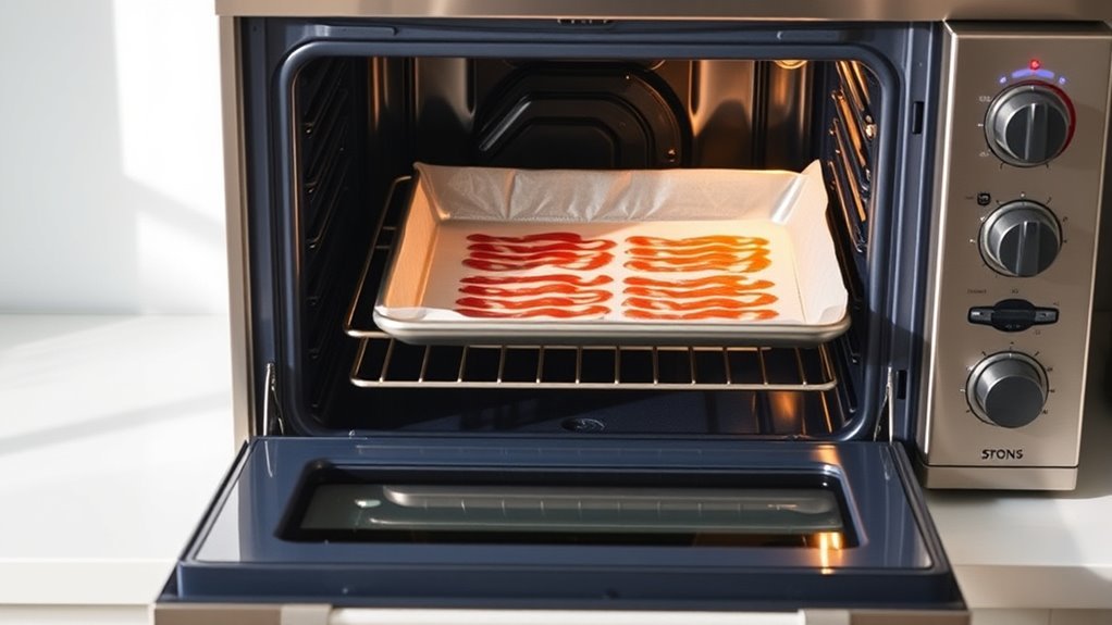 preheat line rack arrange