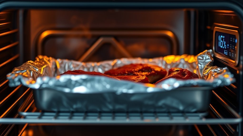 preheat oven accurately low