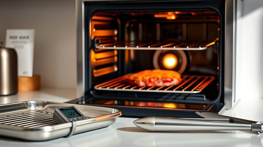 preheat oven and prepare tools