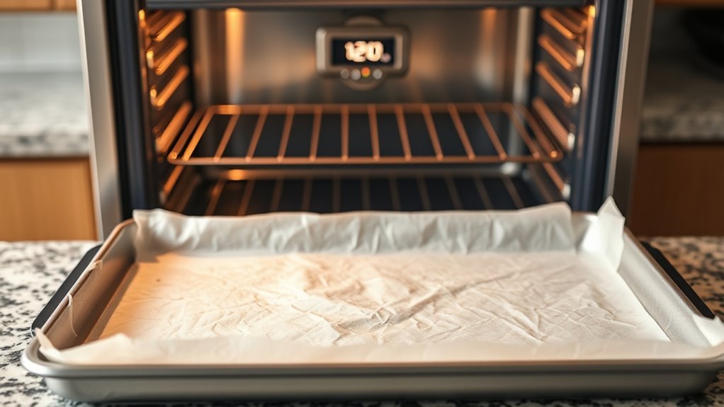 preheat oven and sheet