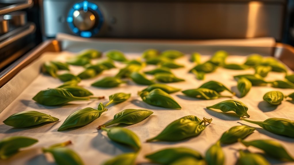 preheat oven arrange basil