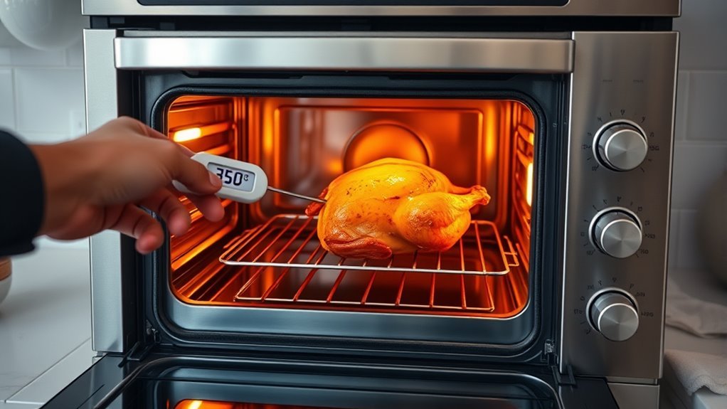 preheat oven check temperature