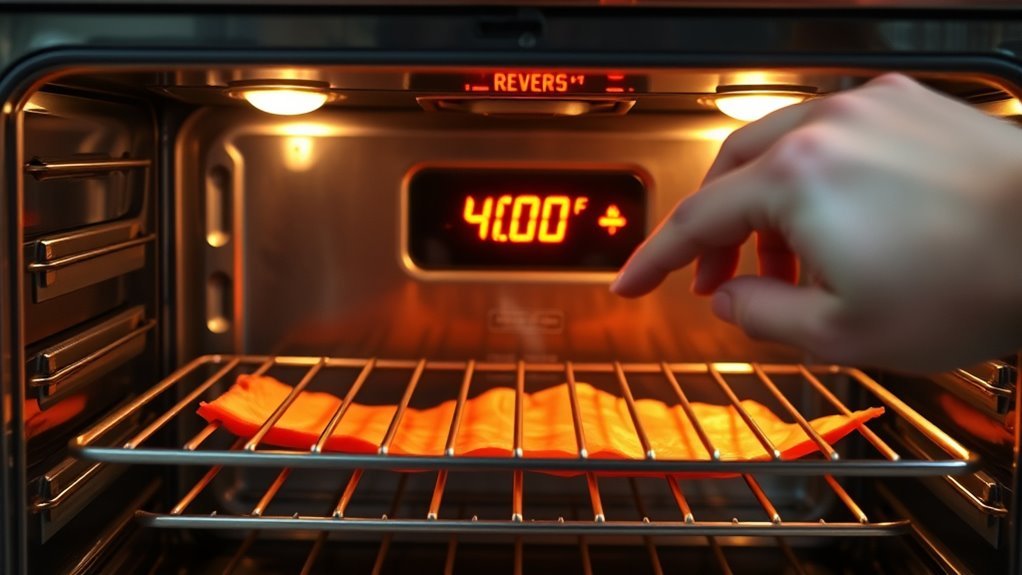 preheat oven for crispiness