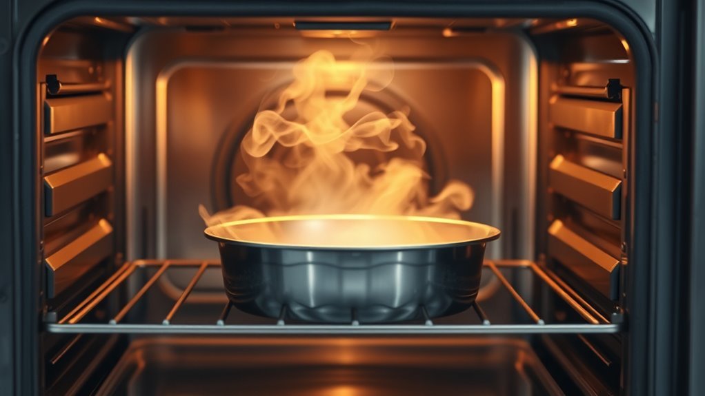 preheat oven for steam