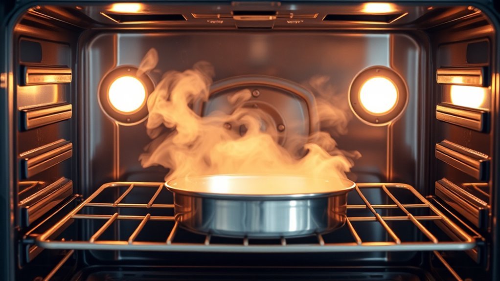 preheat oven for steam
