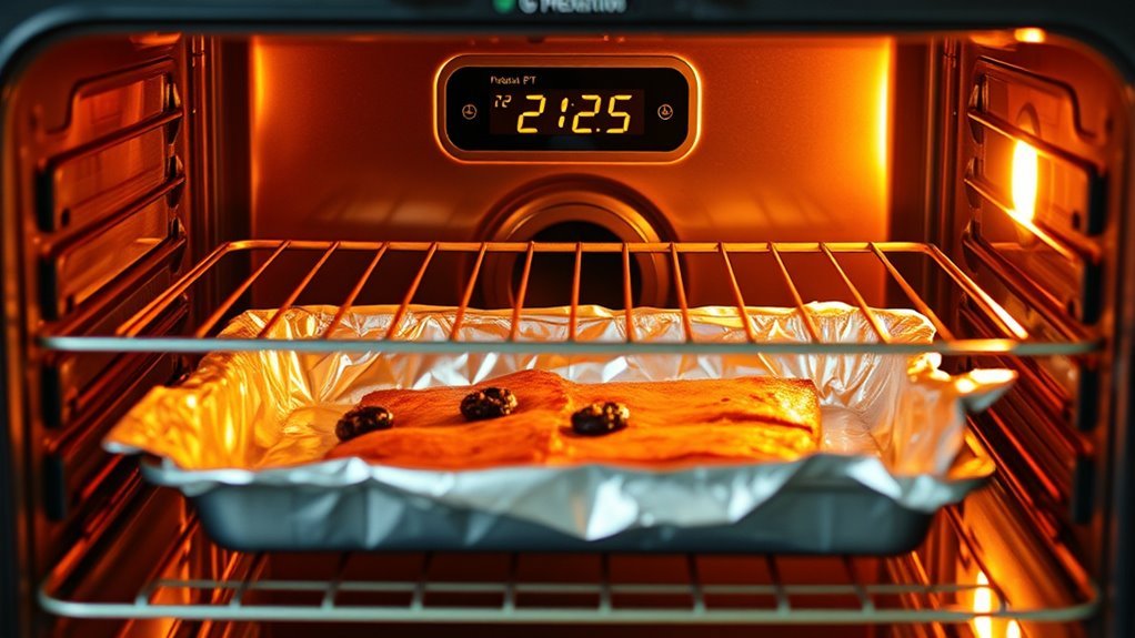 preheat oven fully first