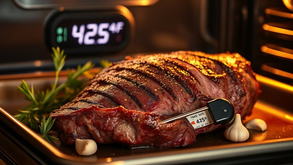 preheat oven monitor temperature