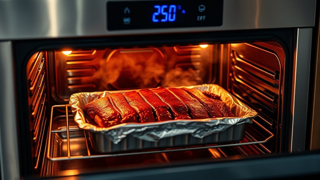 preheat oven to 250 275 f