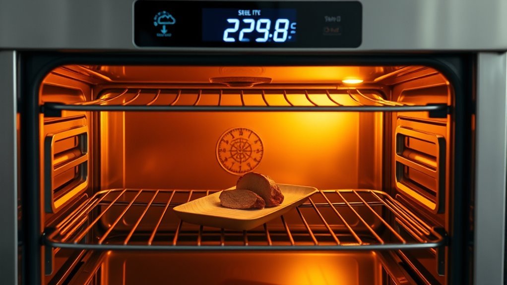 preheat oven to 250 f