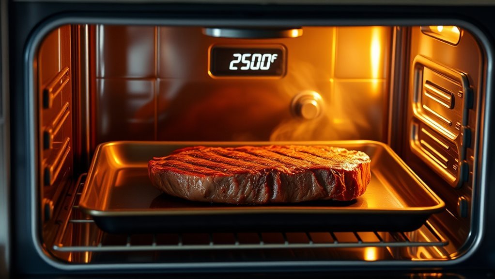 preheat oven to 250 f