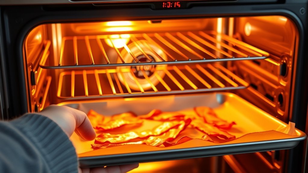 preheat oven to correct temperature