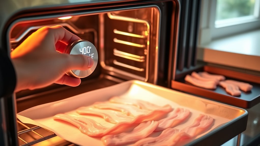 preheat oven to proper temperature