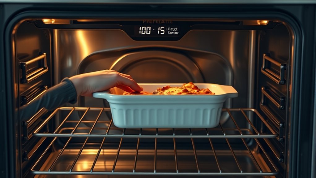 preheat oven to proper temperature