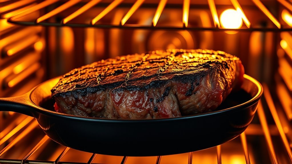 preheat oven use skillet