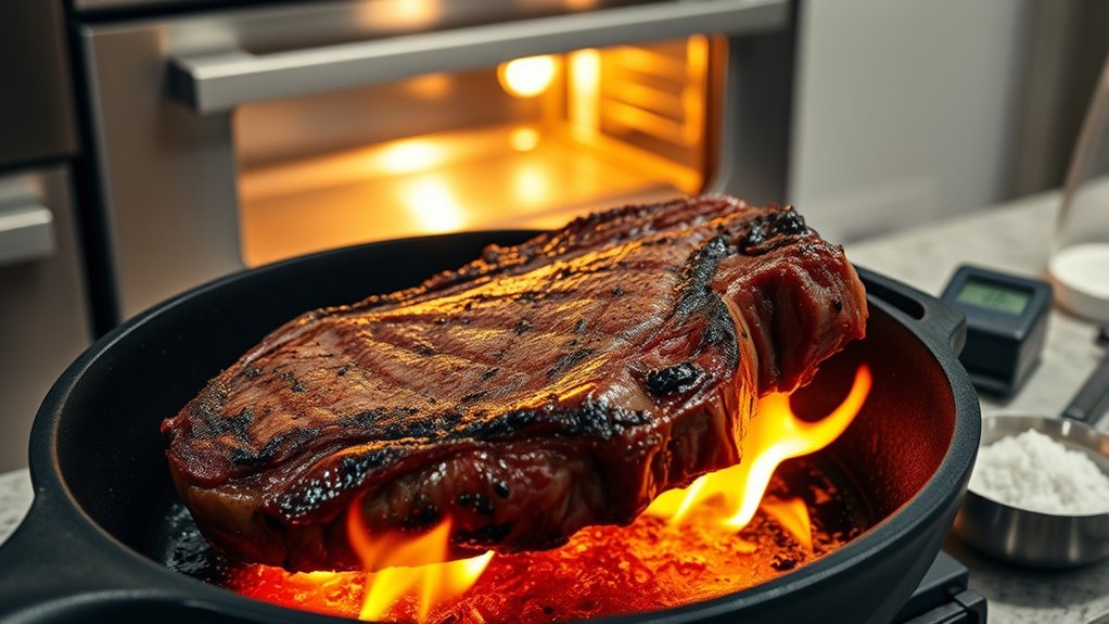 preheat skillet and oven