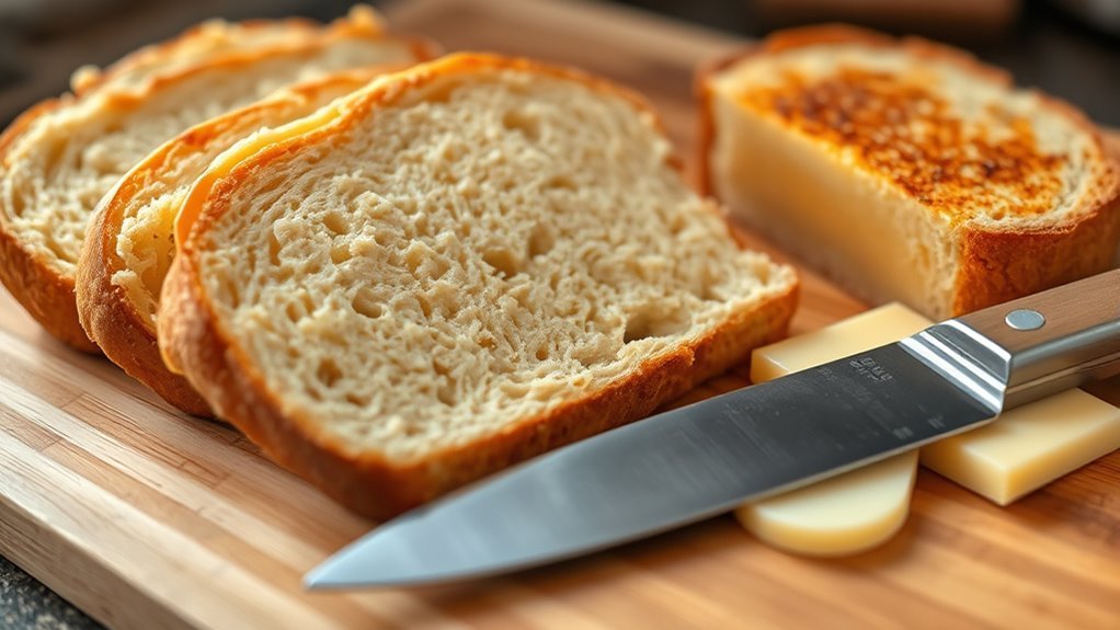 prepare bread and cheese