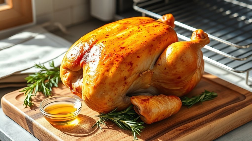 prepare chicken evenly and dry