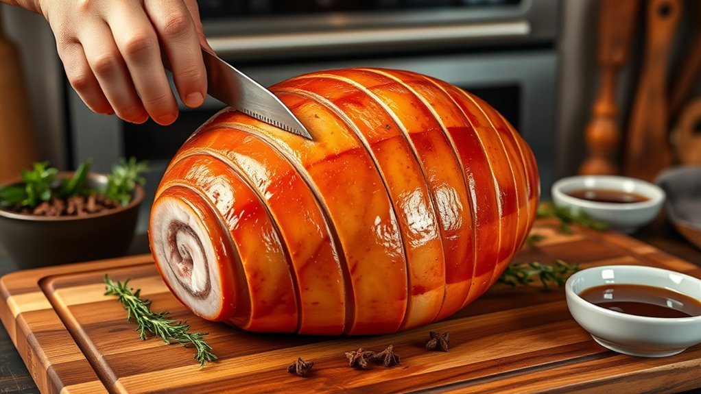 prepare ham for baking