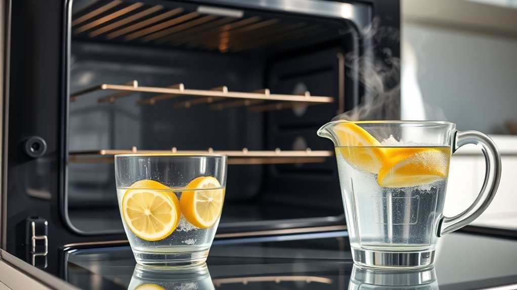 prepare oven add water