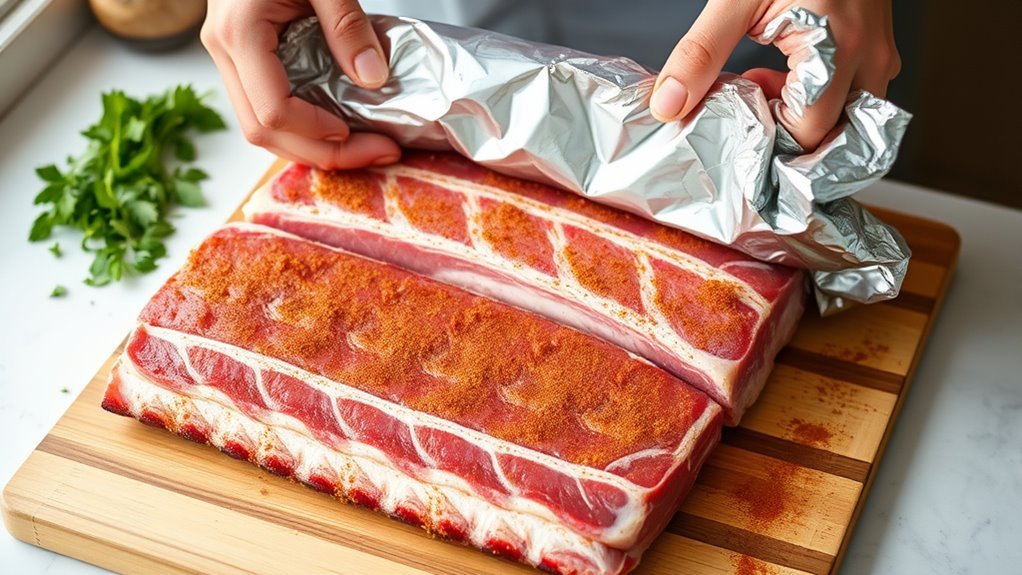 prepare season wrap tightly
