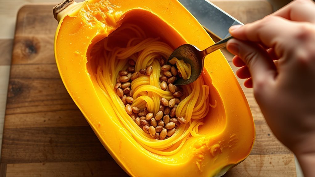 prepare squash before roasting