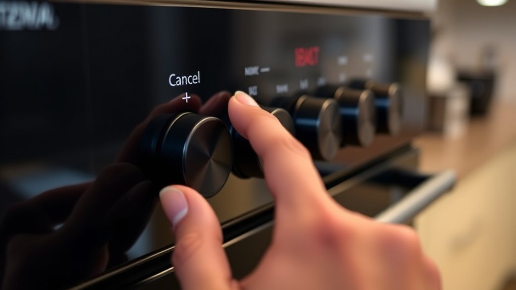 press and hold control buttons