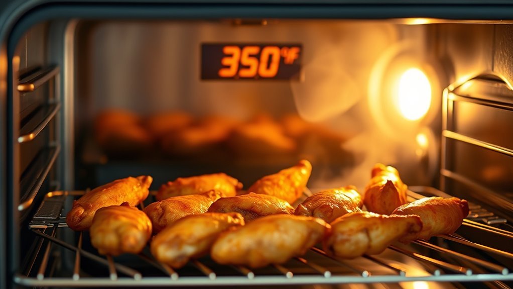 reheat wings at 350 f