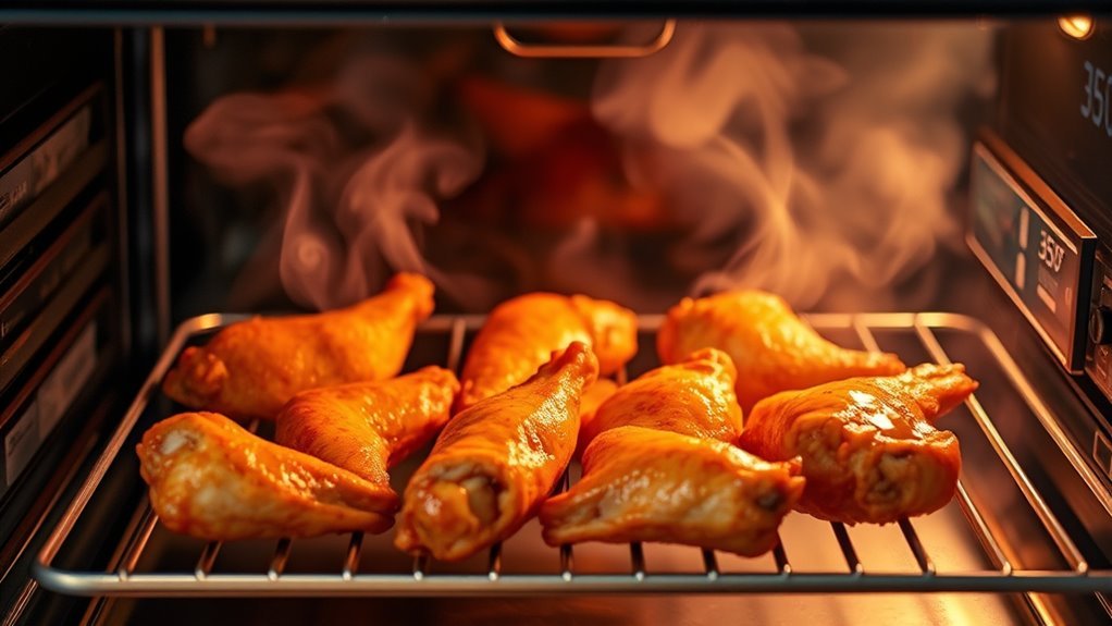 reheat wings evenly thoroughly