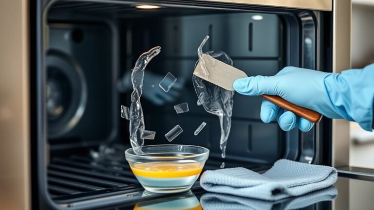 remove melted plastic safely
