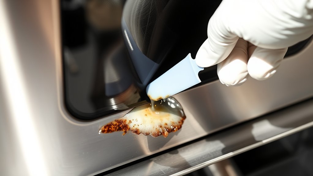 remove plastic residue easily
