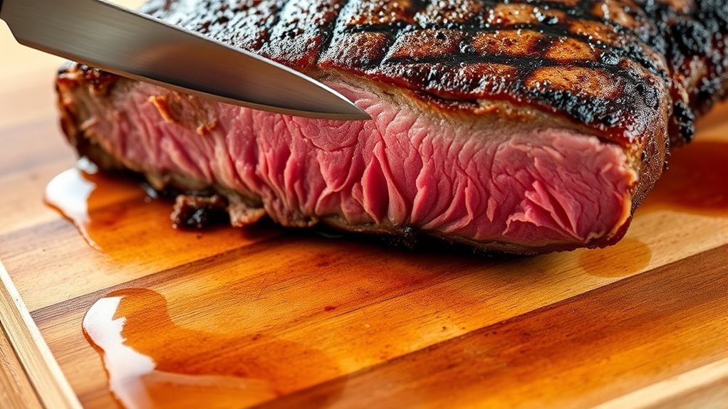 rest slice tender juices