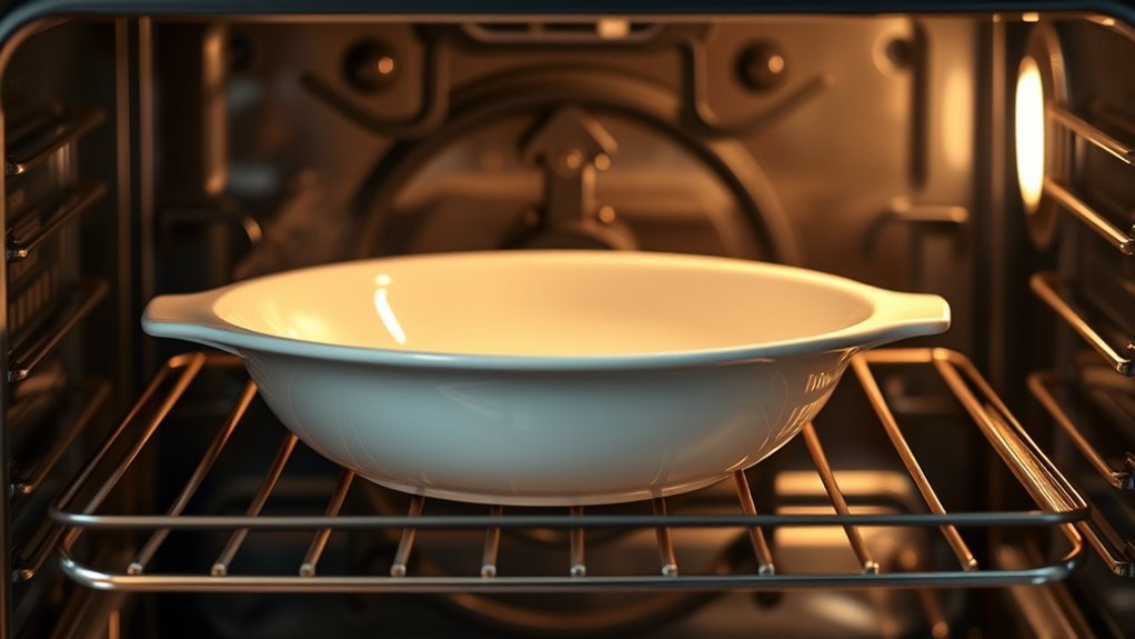 safe oven porcelain handling