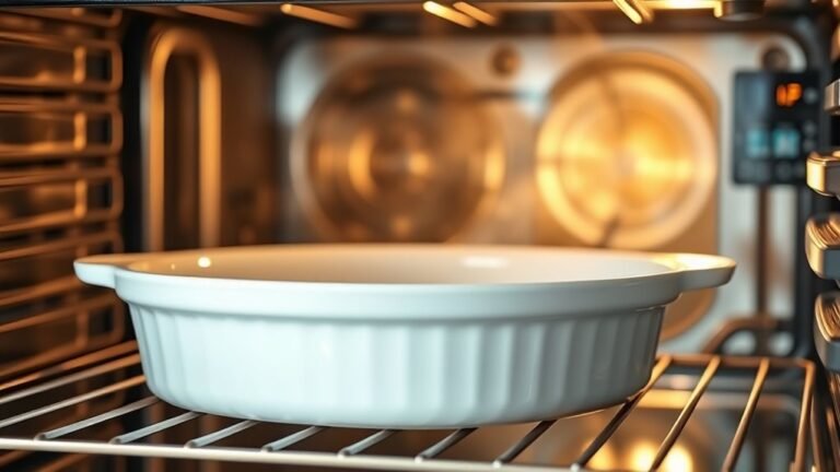 safe porcelain oven placement