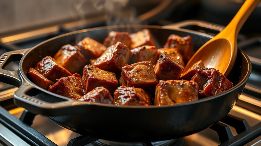 sear oxtails until golden