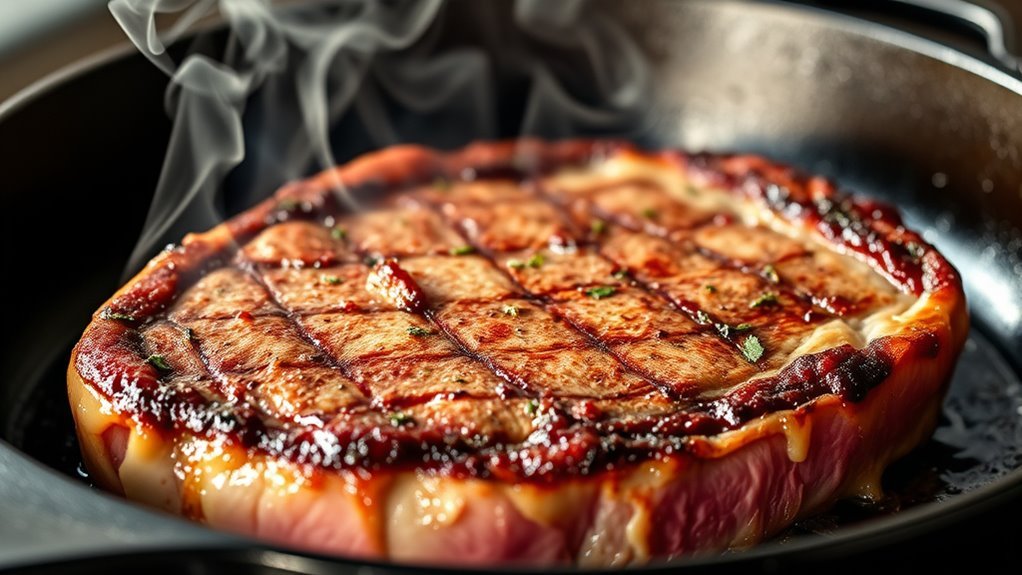 sear steak for crust