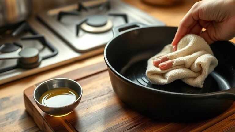 season cast iron manually