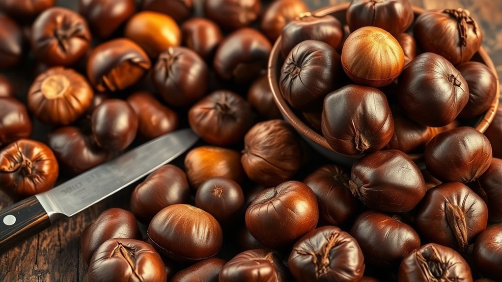 select shiny firm chestnuts