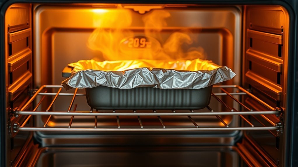 set oven to warm